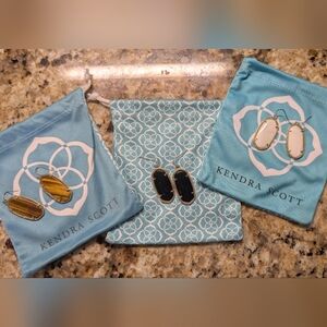 3 Pair Kendra Scott Elle Earrings
